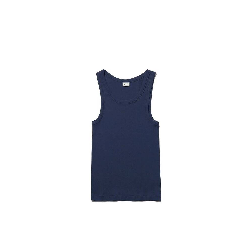 NEW KULE women's ribbed lenny tank top in navy